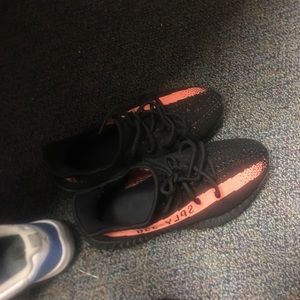 Yeezy V2 350 black red